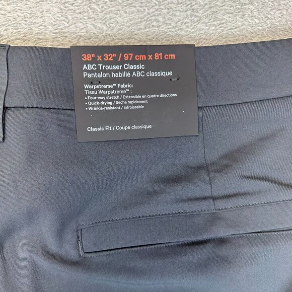 NWT Lululemon ABC Pant CLASSIC Fit Warpstreme 38x32 Obsidian Gray LM5AO5S - Picture 8 of 9